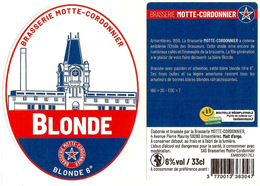 BIÈRES MOTTE-CORDONNIER : LA RENAISSANCE D'UNE BRASSERIE FAMILIALE BIÈRES MOTTE-CORDONNIER : LA RENAISSANCE D'UNE BRASSERIE FAMILIALE